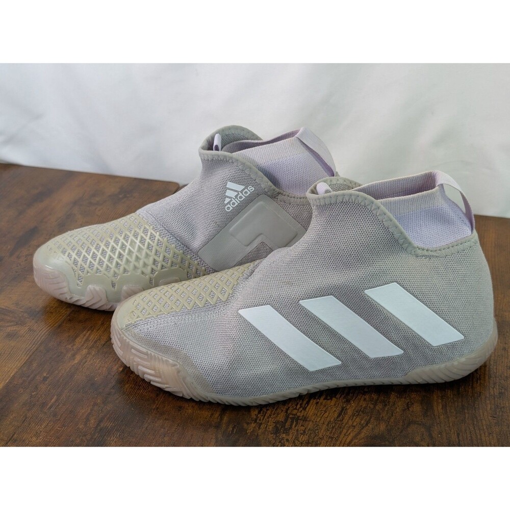 Size 7.5 - Adidas Stycon Laceless HC Grey Two Purple Tint